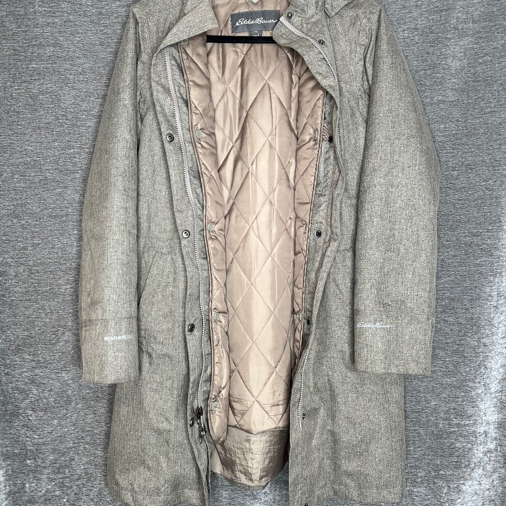 Eddie Bauer Girl On The Go Trench Coat | Gray/Rose